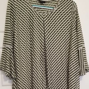 New Direction Split front slub top petite